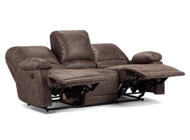 SOFÁ ROSEN RECLINABLE BUCAREST PU 3 CUERPOS CAFÉ - 4