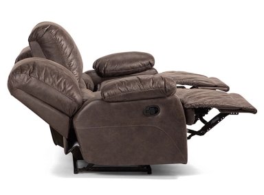 SOFÁ ROSEN RECLINABLE BUCAREST PU 3 CUERPOS CAFÉ - 7