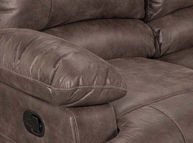 SOFÁ ROSEN RECLINABLE BUCAREST PU 3 CUERPOS CAFÉ - 10