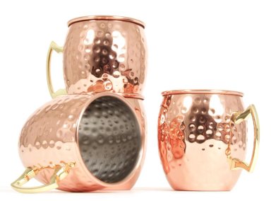 SET 4 COPAS CLASSIC MULE MOSCOW METAL ORO ROSA - 2