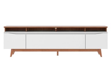RACK PARA TV 80 PULGADAS FLYN DECOCASA STILO OFF 2.2 BLANCO - 1