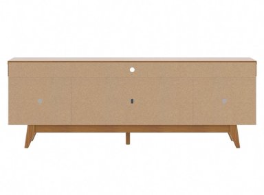 RACK PARA TV 80 PULGADAS FLYN DECOCASA STILO OFF 2.2 BLANCO - 5