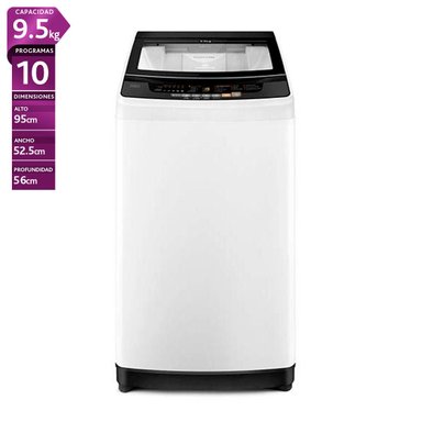 LAVADORA CARGA SUPERIOR MADEMSA 9.5 BZG 9.5KG BLANCO - 1