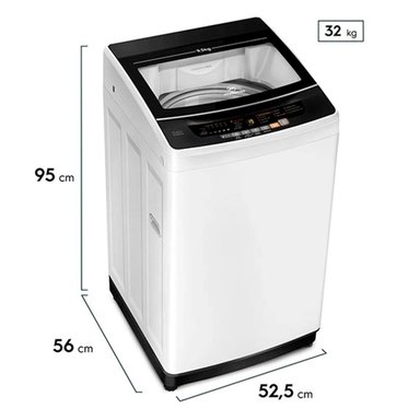 LAVADORA CARGA SUPERIOR MADEMSA 9.5 BZG 9.5KG BLANCO - 2