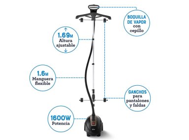 PLANCHA A VAPOR OSTER 1600 W VAPORIZADOR PRENDAS 7000 - 10