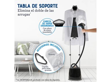 PLANCHA A VAPOR OSTER 1800 W GCSTGS7050 VAPORIZADOR PRENDAS TABLA SOPORTE - 6