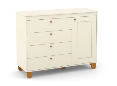 CÓMODA KIDSCOOL ZUPI CON PUERTA BEIGE - 1