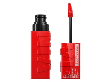 LABIAL MAYBELLINE SUPER STAY VINYL INK LARGA DURACIÓN RED HOT 4 GR - 1
