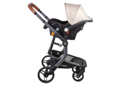 COCHE CUNA TRAVEL SYSTEM BEBE TAURUS CON BASE BEIGE BEBESIT - 3