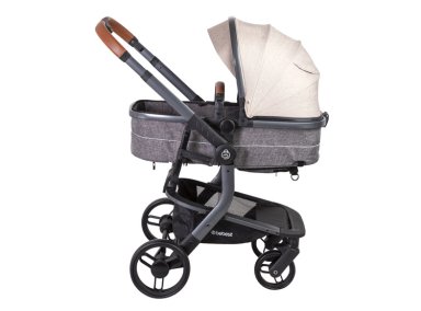 COCHE CUNA TRAVEL SYSTEM BEBE TAURUS CON BASE BEIGE BEBESIT - 4