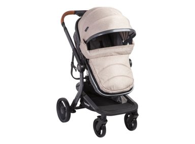 COCHE CUNA TRAVEL SYSTEM BEBE TAURUS CON BASE BEIGE BEBESIT - 6