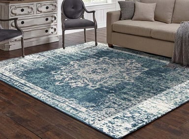 ALFOMBRA IDETEX HEATSET CLÁSICA TRADICIONAL 160 X 235 CM AZUL - 2