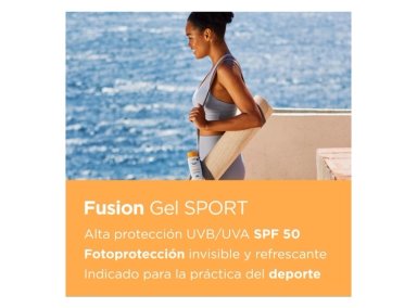 SET ISDIN FOTOPROTECCIÓN SPORT FUSION WATER SPF50 50 ML + FUSION GEL SPORT WET SKIN SPF50 100 ML - 5