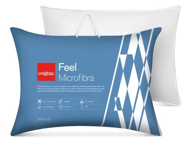 ALMOHADA ROSEN FEEL 70 X 50 CM ALGODÓN MICROFIBRA BLANCO - 2