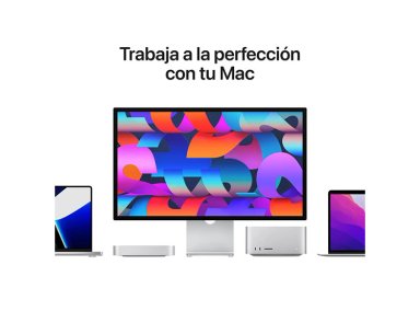 MONITOR RETINA APPLE 27" STUDIO DISPLAY 5K VIDRIO ESTÁNDAR SOPORTE BASE INCLINACIÓN AJUSTABLE - 9