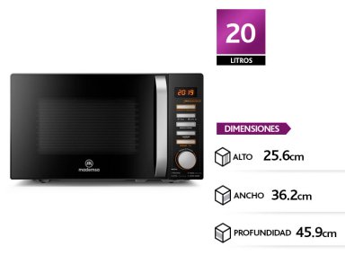 MICROONDAS DIGITAL MM20FBH 20LTS MADEMSA - 1