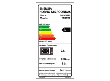 MICROONDAS DIGITAL MM28FB 28 LTS MADEMSA - 8