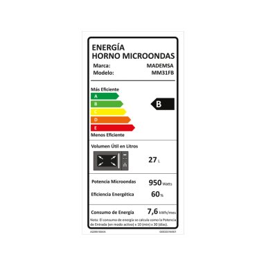 MICROONDAS DIGITAL MM31FB 31 LTS MADEMSA - 8
