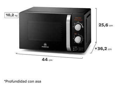 MICROONDAS MADEMSA 20 L MM20FBM MANUAL PLATO GIRATORIO - 5