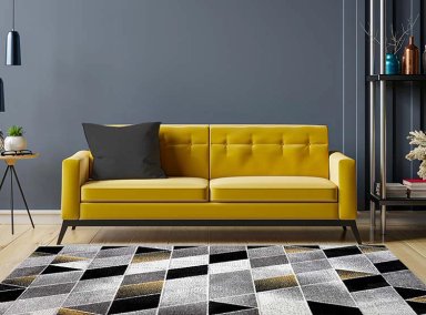 ALFOMBRA IDETEX FRISE CARVED AVANGARD CONTEMPORÁNEA MODERNA 150 X 200 CM AMARILLO - 5