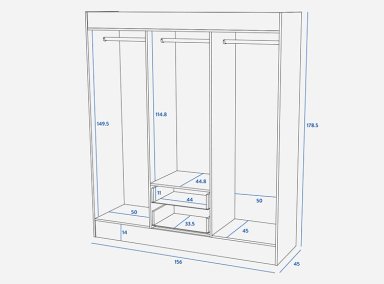 CLOSET CIC TRANCURA 6P2C - 8