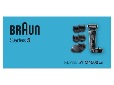 AFEITADORA INALÁMBRICA BRAUN 51-M4500CS AZUL  - 7