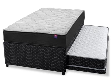 CAMA DIVAN FLEX THERAPEDIC PLUS BOX 1.5 PLAZAS NEGRO - 2