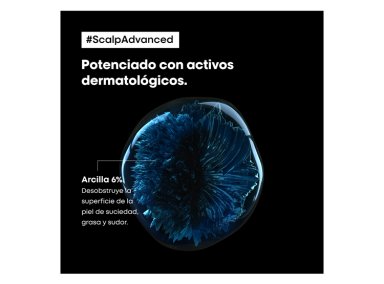 MASCARILLA CAPILAR LOREAL PROFESSIONNEL 2EN1 SCALP ADVANCED 250 ML LIMPIEZA PROFUNDA CABELLO GRASO - 5