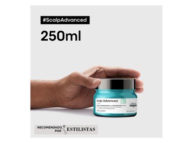 MASCARILLA CAPILAR LOREAL PROFESSIONNEL 2EN1 SCALP ADVANCED 250 ML LIMPIEZA PROFUNDA CABELLO GRASO - 8