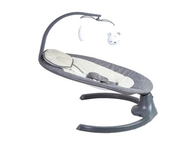 SILLA NIDO BEBE MECEDORA BABY SWING CON BLUETOOTH GRIS - 1