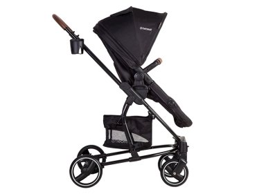 COCHE CUNA TRAVEL SYSTEM BEBE ALFA CON ACCESORIOS NEGRO - 4