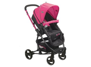 COCHE CUNA TRAVEL SYSTEM BEBE ALFA CON ACCESORIOS ROSADO - 5