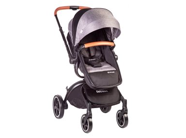 COCHE CUNA TRAVEL SYSTEM BEBE DELUXE 360° CON BASE GRIS - 2
