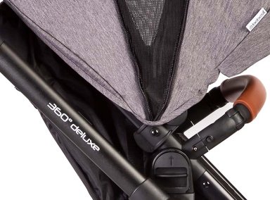 COCHE CUNA TRAVEL SYSTEM BEBE DELUXE 360° CON BASE GRIS - 8