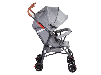 COCHE PARAGUA BEBE 5126 PLEGABLE LIVIANO COMPACTO GRIS - 3