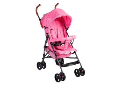 COCHE PARAGUA BEBE 5126 PLEGABLE LIVIANO COMPACTO ROSADO - 1