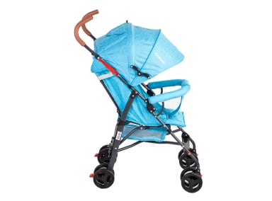 COCHE PARAGUA BEBE 5126 PLEGABLE LIVIANO COMPACTO CELESTE - 3