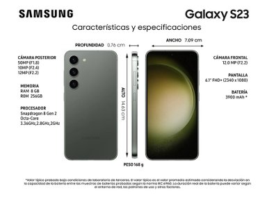 CELULAR SAMSUNG GALAXY S23 5G 256 GB 8 GB RAM 12MP 6.1" - 8
