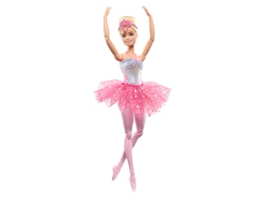 BARBIE FANTASÍA MUÑECA BAILARINA LUCES BRILLANTES TUTÚ ROSA - 1