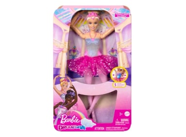 BARBIE FANTASÍA MUÑECA BAILARINA LUCES BRILLANTES TUTÚ ROSA - 2