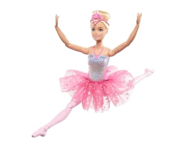 BARBIE FANTASÍA MUÑECA BAILARINA LUCES BRILLANTES TUTÚ ROSA - 3