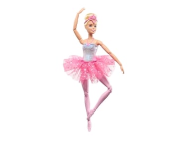 BARBIE FANTASÍA MUÑECA BAILARINA LUCES BRILLANTES TUTÚ ROSA - 4