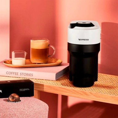 CAFETERA NESPRESSO CÁPSULA VERTUO POP BLANCO - 5