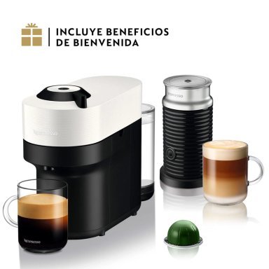 CAFETERA NESPRESSO CÁPSULA VERTUO POP BLANCO + ESPUMADOR DE LECHE AEROCCINO 3 - 2