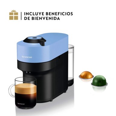 CAFETERA NESPRESSO CÁPSULA VERTUO POP AZUL - 1