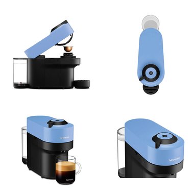 CAFETERA NESPRESSO CÁPSULA VERTUO POP AZUL + ESPUMADOR DE LECHE AEROCCINO 3 - 7