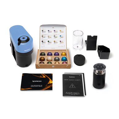 CAFETERA NESPRESSO CÁPSULA VERTUO POP AZUL + ESPUMADOR DE LECHE AEROCCINO 3 - 10