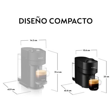 CAFETERA NESPRESSO CÁPSULA VERTUO POP NEGRO - 6