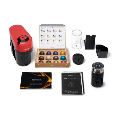CAFETERA NESPRESSO CÁPSULA VERTUO POP ROJO + ESPUMADOR DE LECHE AEROCCINO 3 - 11