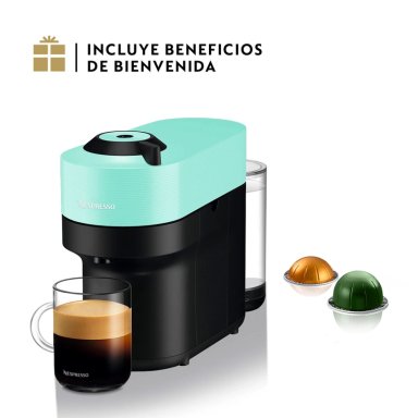 CAFETERA NESPRESSO CÁPSULA VERTUO POP AQUA - 2